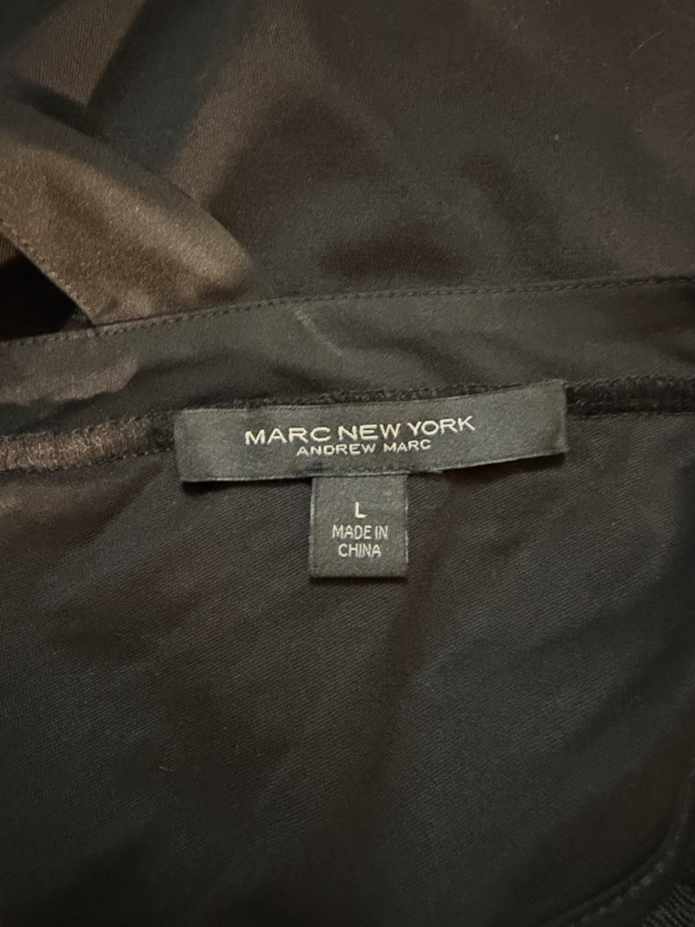 Marc New York Ruffled Sleeveless Top with Rickrack Trim L Black - Picture 5 of 6